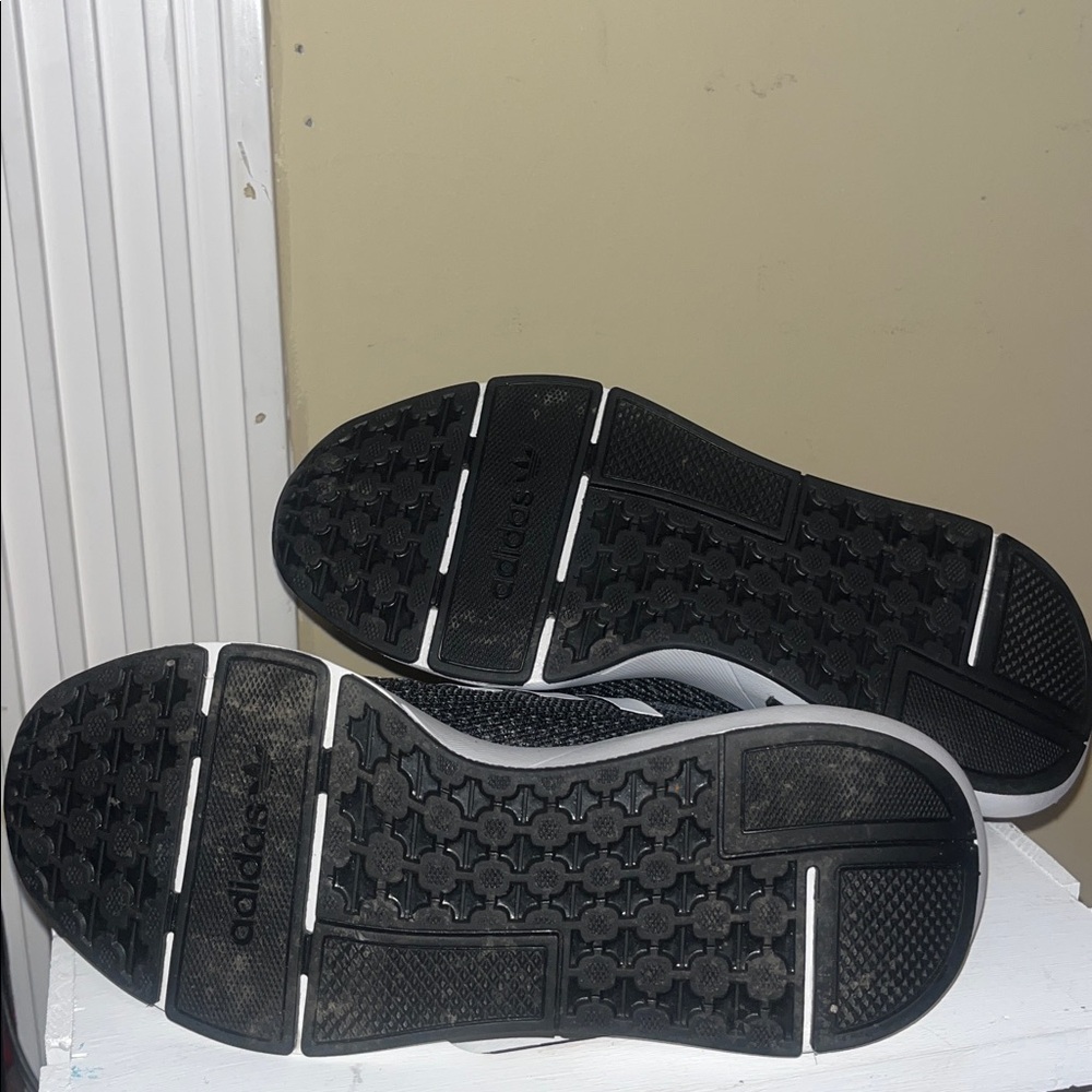 Adidas Black and White Running Shoes - Picture 3 of 5